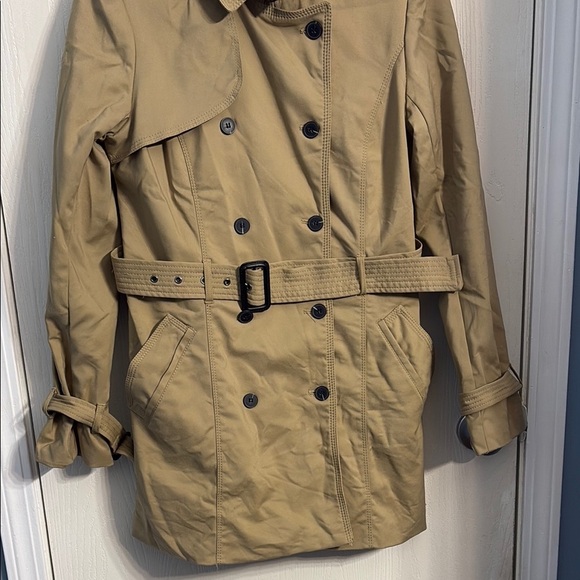 Carolina Belle Tan Double-Breasted Trench Coat - Picture 3 of 14